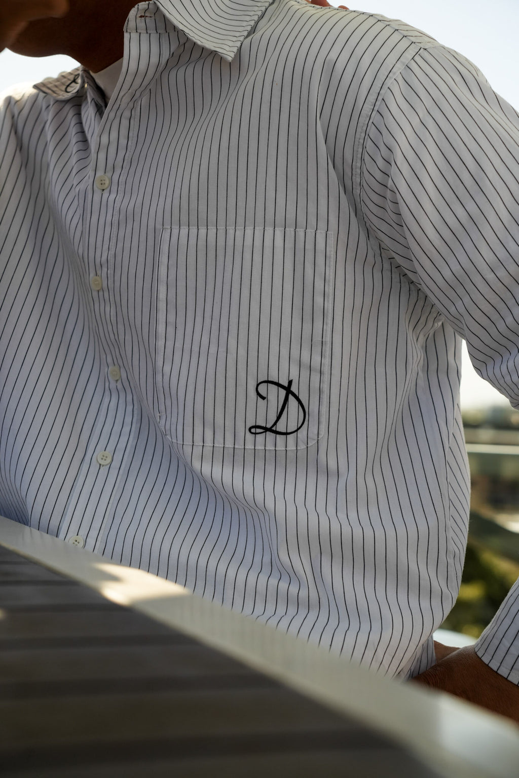 Black Hedonism Pinstripe Button up