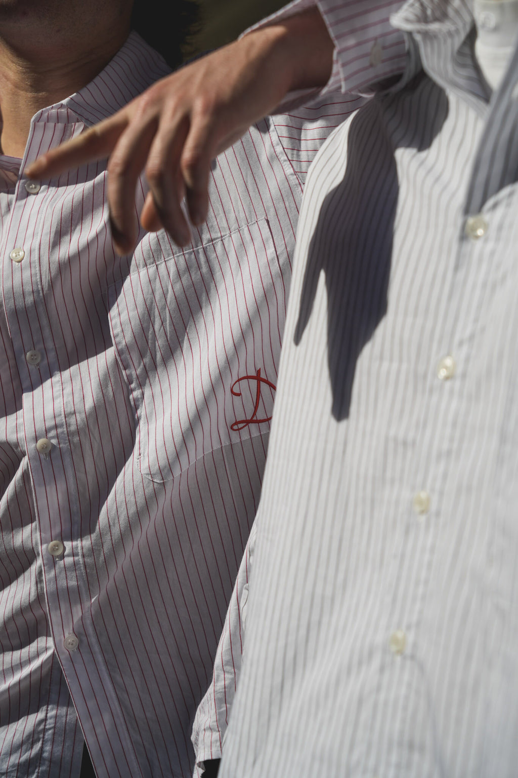 Red Hedonism Pinstripe Button up