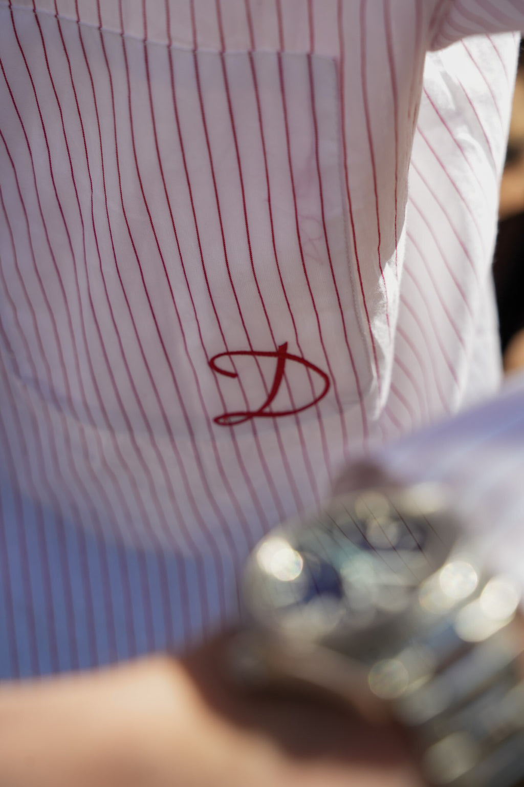 Red Hedonism Pinstripe Button up
