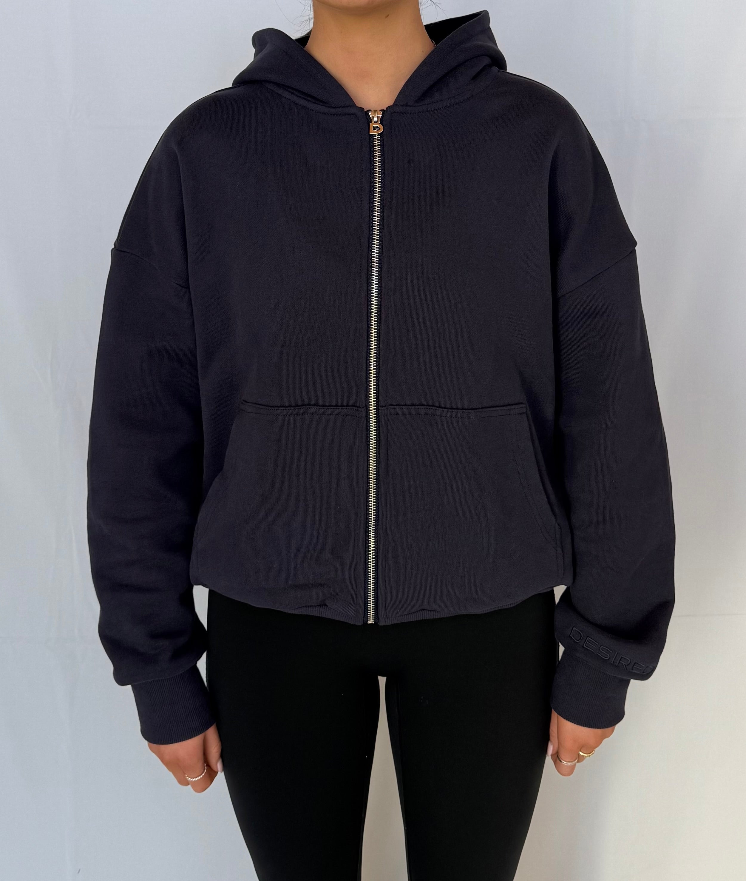 Navy Zip up Hoodie