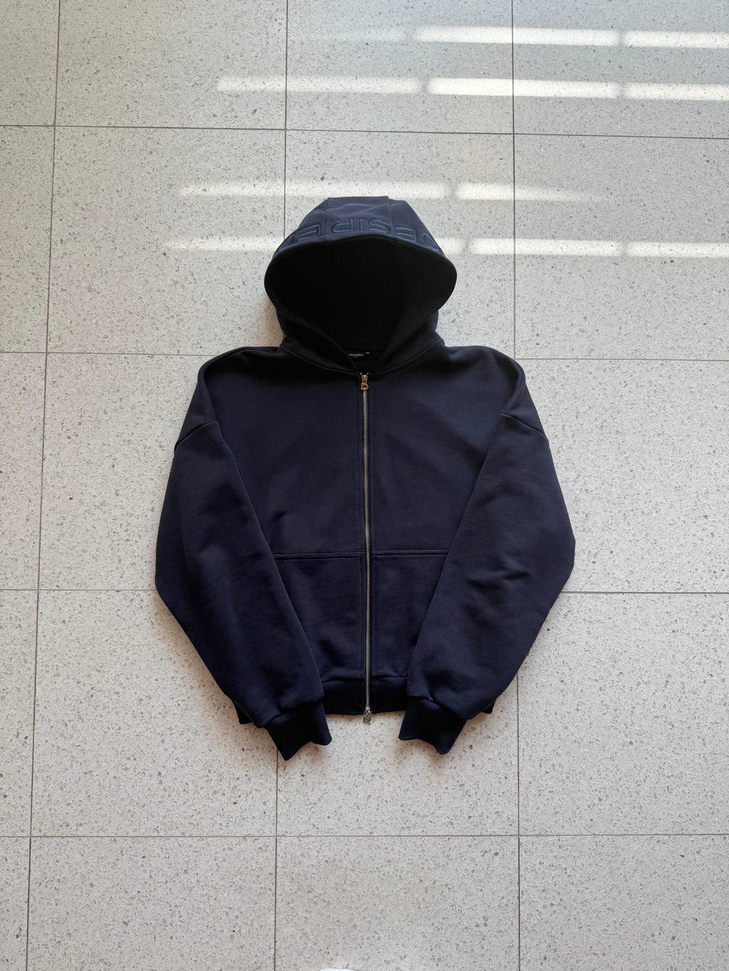 Navy Zip up Hoodie