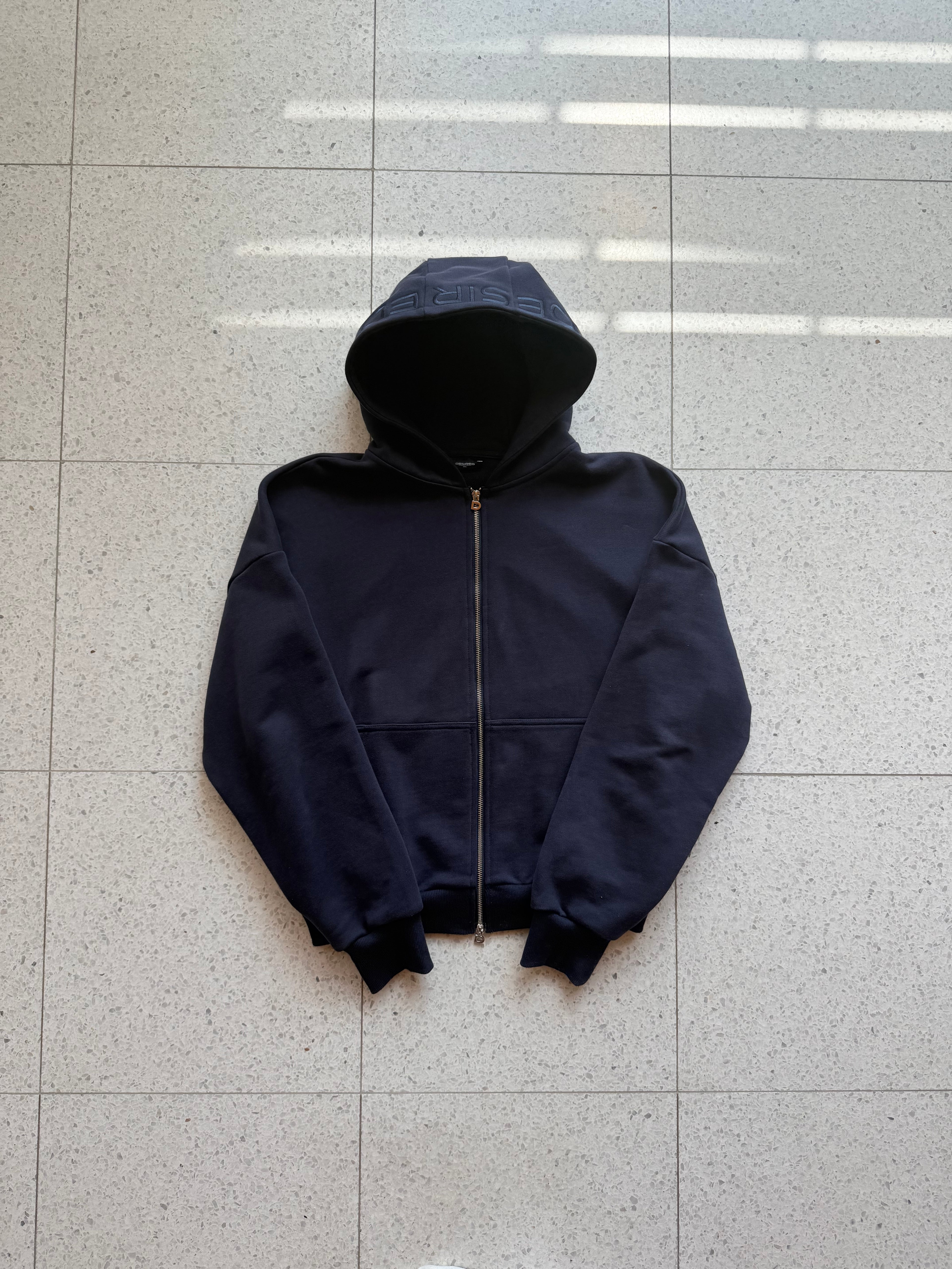 Navy Zip up Hoodie