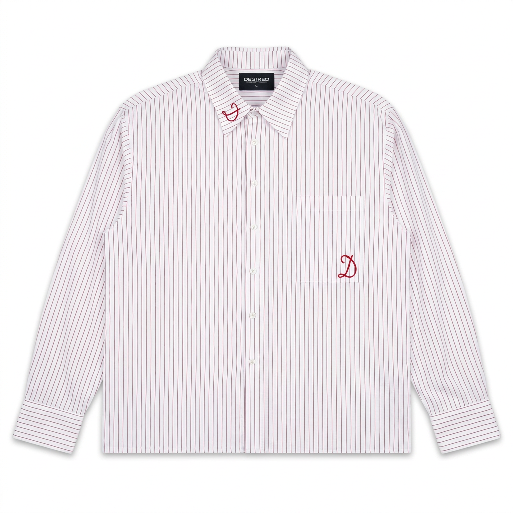 Red Hedonism Pinstripe Button up