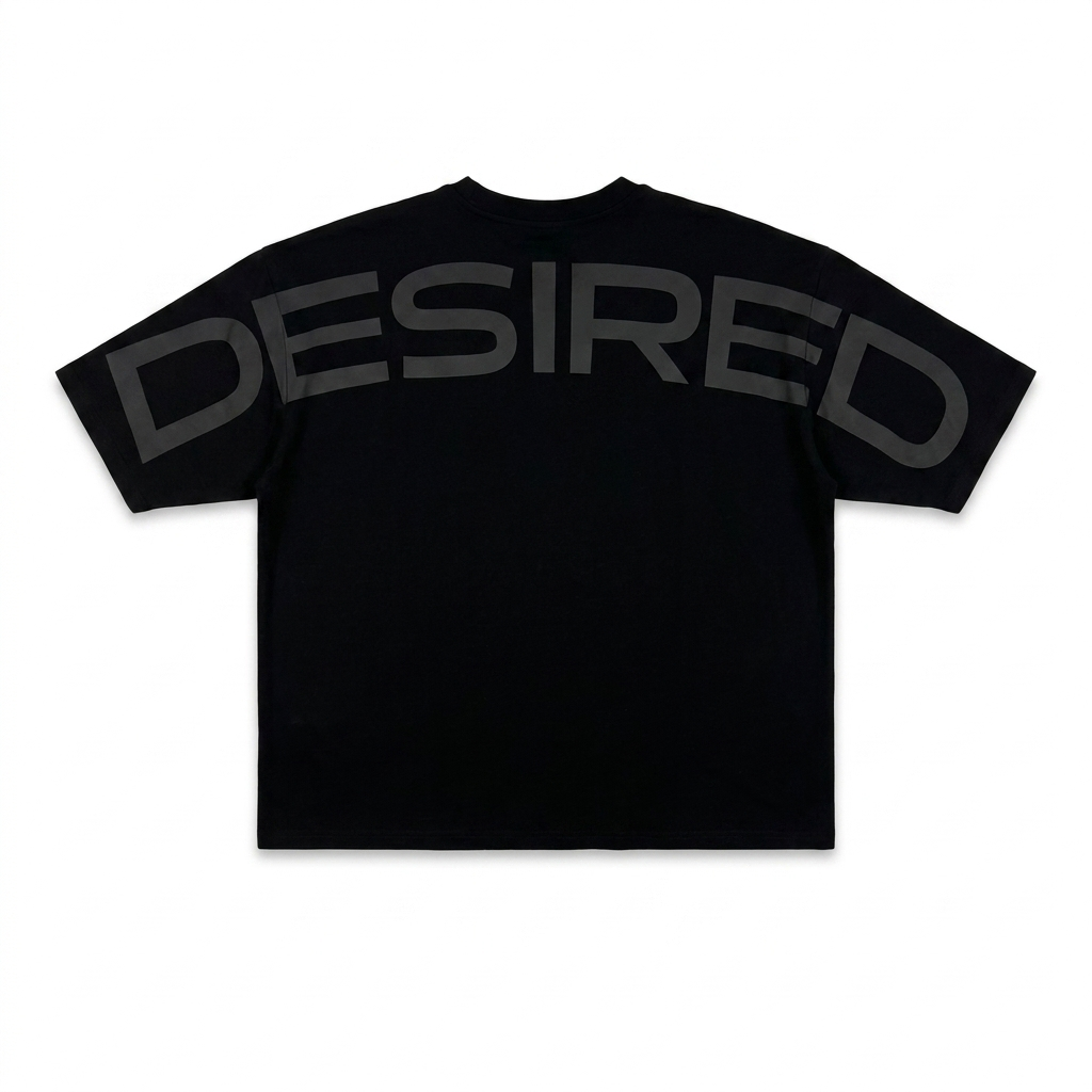 Billboard Tee — screen-printed heavyweight cotton tee, Desired Studios