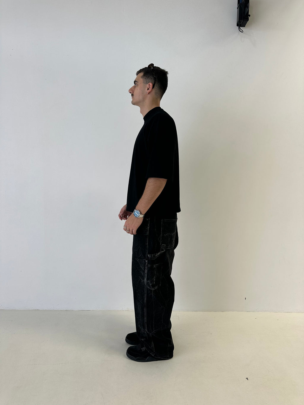 Cropped T-Shirt - Black